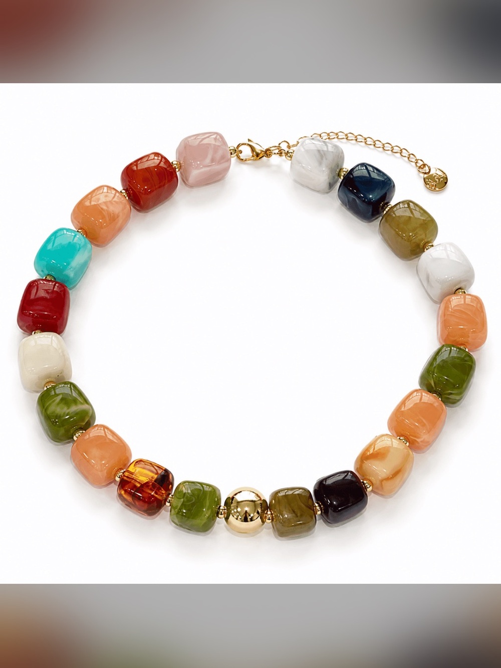 Mayamar Multicolor Gem Necklace (NWT)
